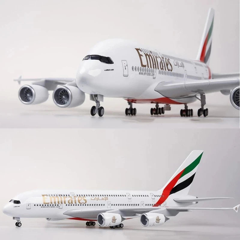 Resin Plastic Plane Model United Arab UAE Airline Aircraft Airplane model kit For Collectible