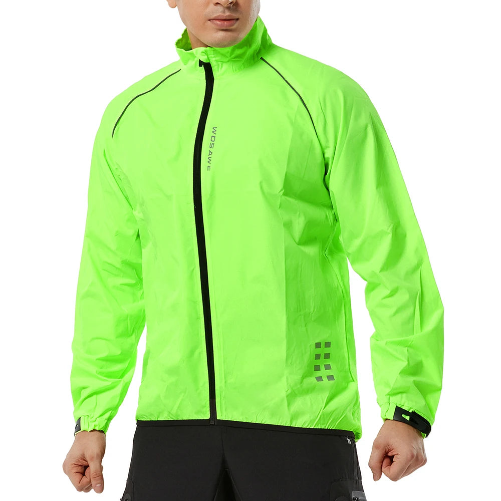 Men's Cycling Windbreaker Ultralight Reflective Windproof Jacket Men MTB Road Bike Wind Coat Long Sleeve Bicycle Clothing - Hiron Store