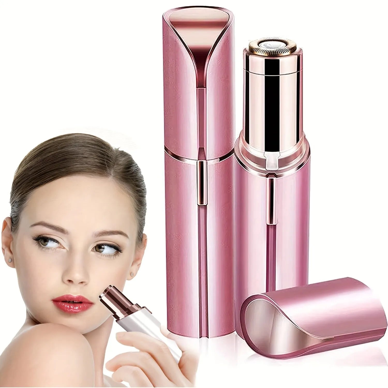 Portable Lipstick Shaped Electric Hair Remover For Women Painless And Effective Facial Hair Removal Home Razor Shaver Tool - Hiron Store