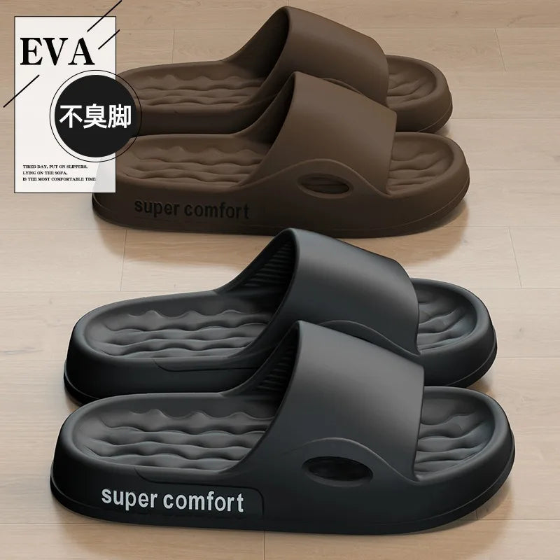 Fashion Men's Summer Ligtweight EVA Indoor Home Sandals Men Slippers Outdoor Students Women Comfortable Slides