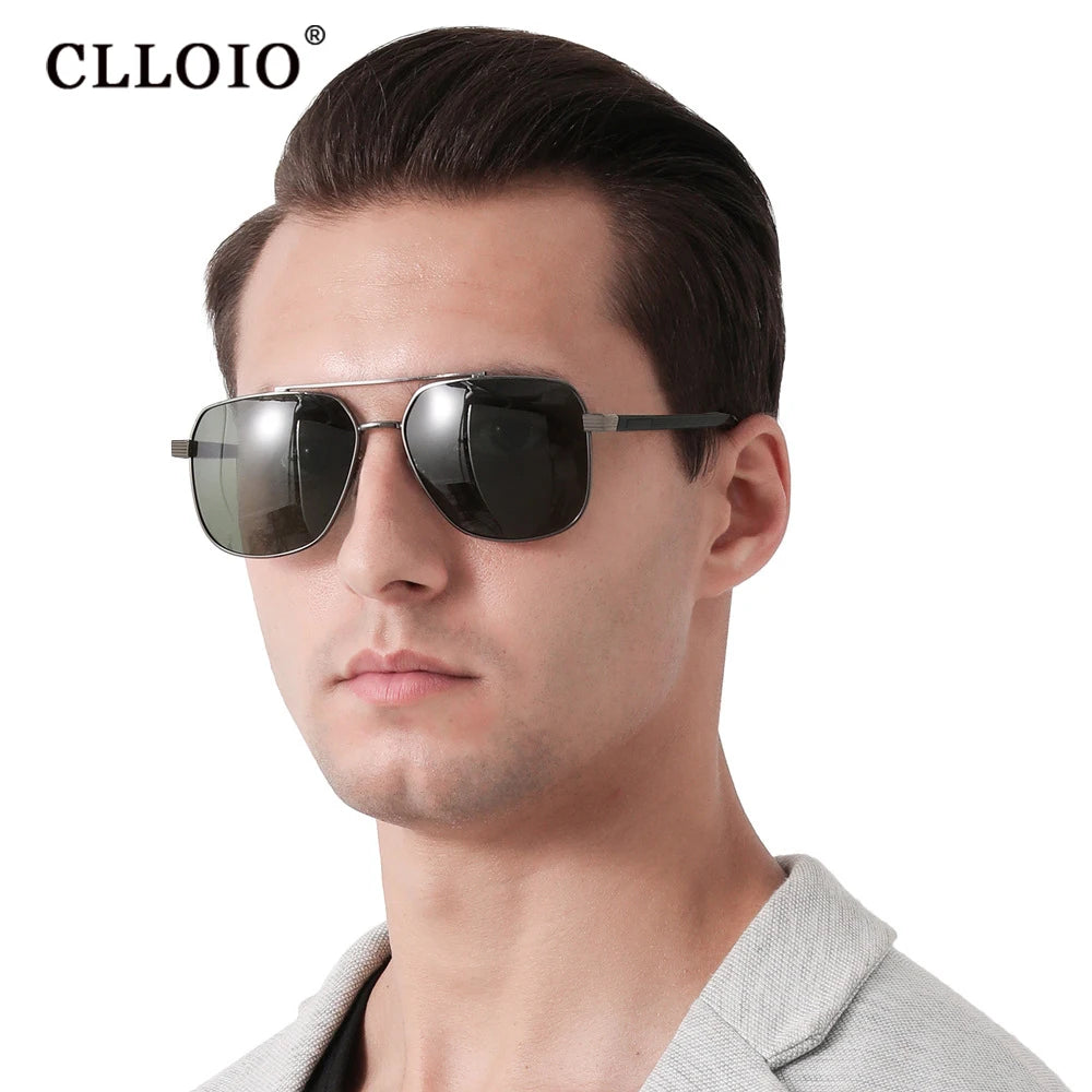 CLLOIO Classic Men & Women  Sunglasses,  Polarized Driving Shades Sun Glasses, Travel Anti-glare ,Chameleon Glasses