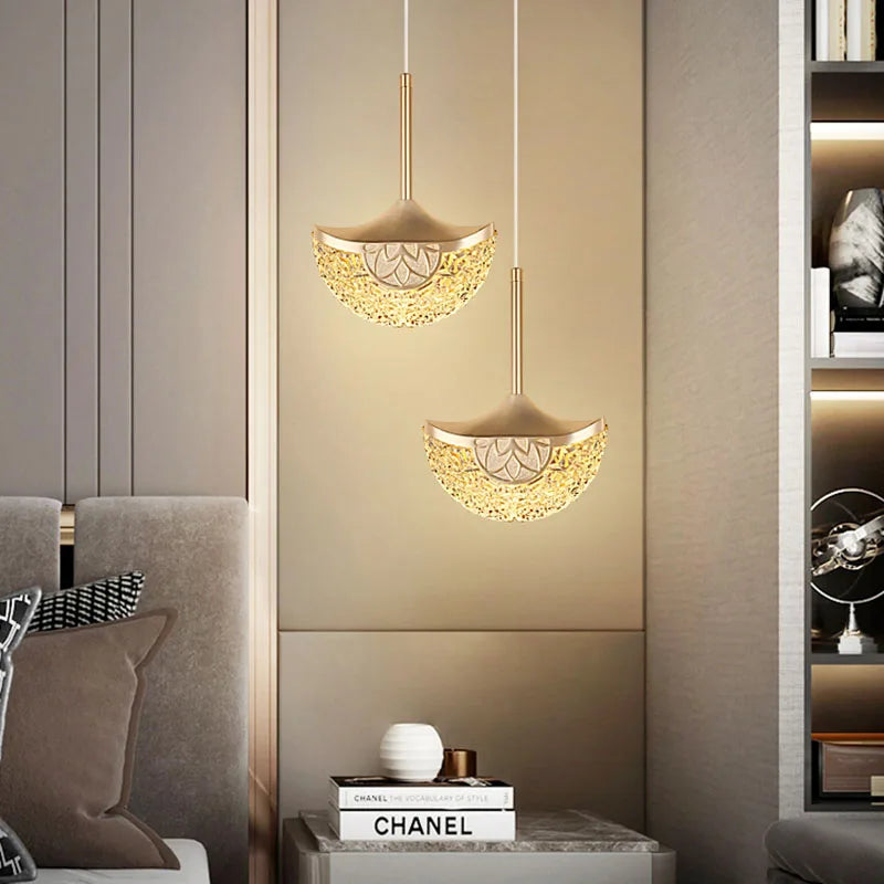 Modern LED Pendant Lamp Bedside Hanging Chandelier for Living Dining Room Kitchen Home Decor