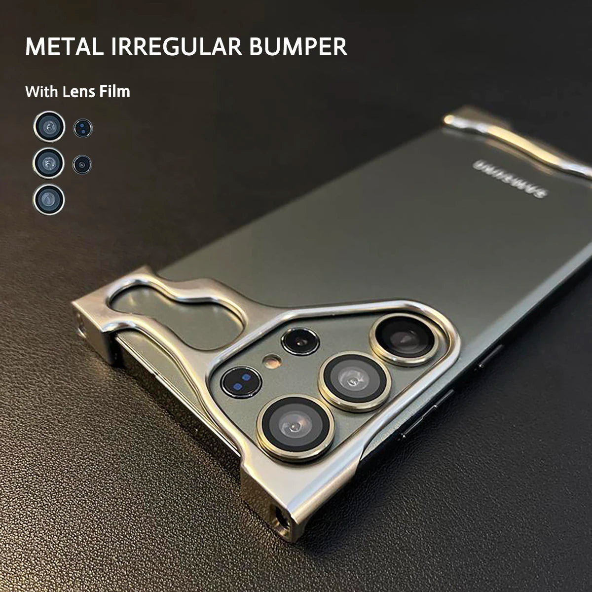 Luxury Aluminum Alloy Bumper Cellphone Case For Samsung S23 S24 Ultra Plus Metal Shockproof Cover