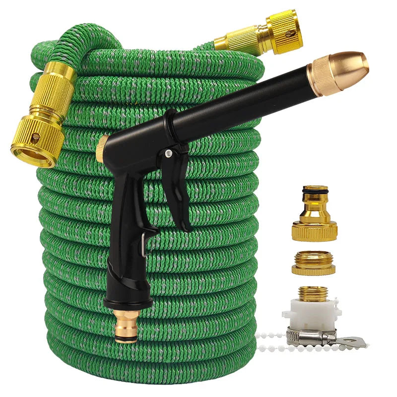 Home and Garden Hose High Pressure Flexible Expandable Wash Car Outdoor House Watering Farm Irrigation Magic 2.5-30 Meters Pipes - Hiron Store