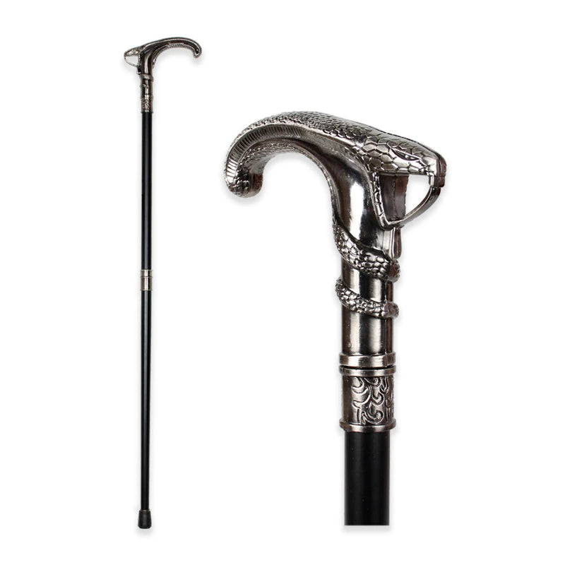 Snake-Head Luxury Walking Cane For Men Fashion Decorative Walking Stick