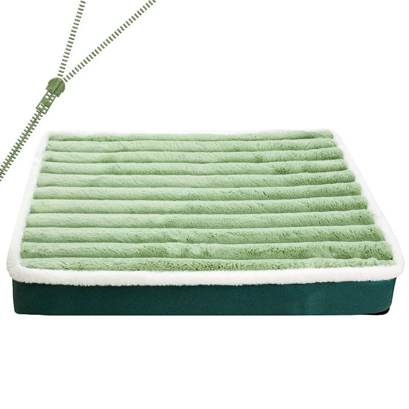 Dog Bed Mat with Zipper Remolvable Pet Mattress for Dog Sleeping et Pad Cushion for Small Medium Pet