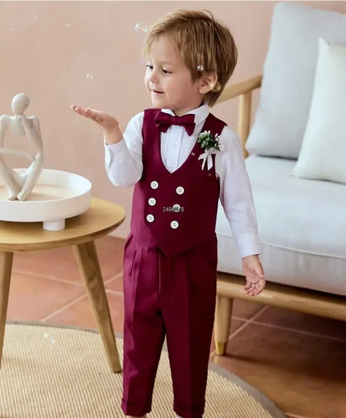 Baby Kids Suit Boys Formal Wedding Dress