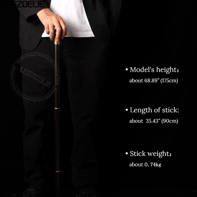 Black Eight Luxury Wooden Walking Stick Cane  Man Decorative Cane Women Fashion Elegant  Walking Stick