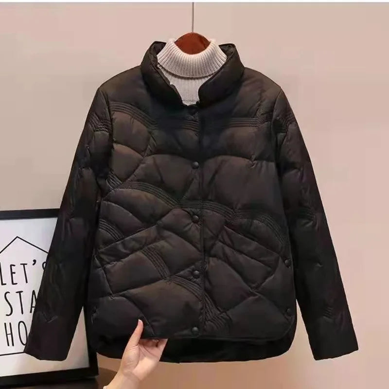 Women Jacket Winter Parkas Female Light Thin Down Cotton Coat Outerwear Ladies Top