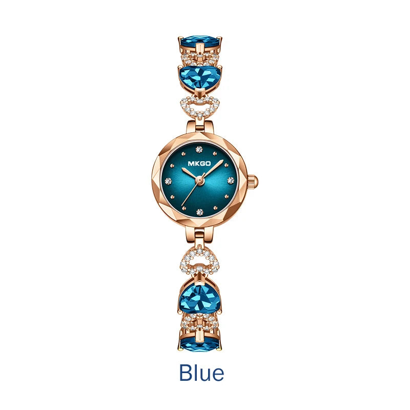 Women's Quartz Watch Light Luxury Diamond Chain Waterproof Crystal Bracelet Female's Watches