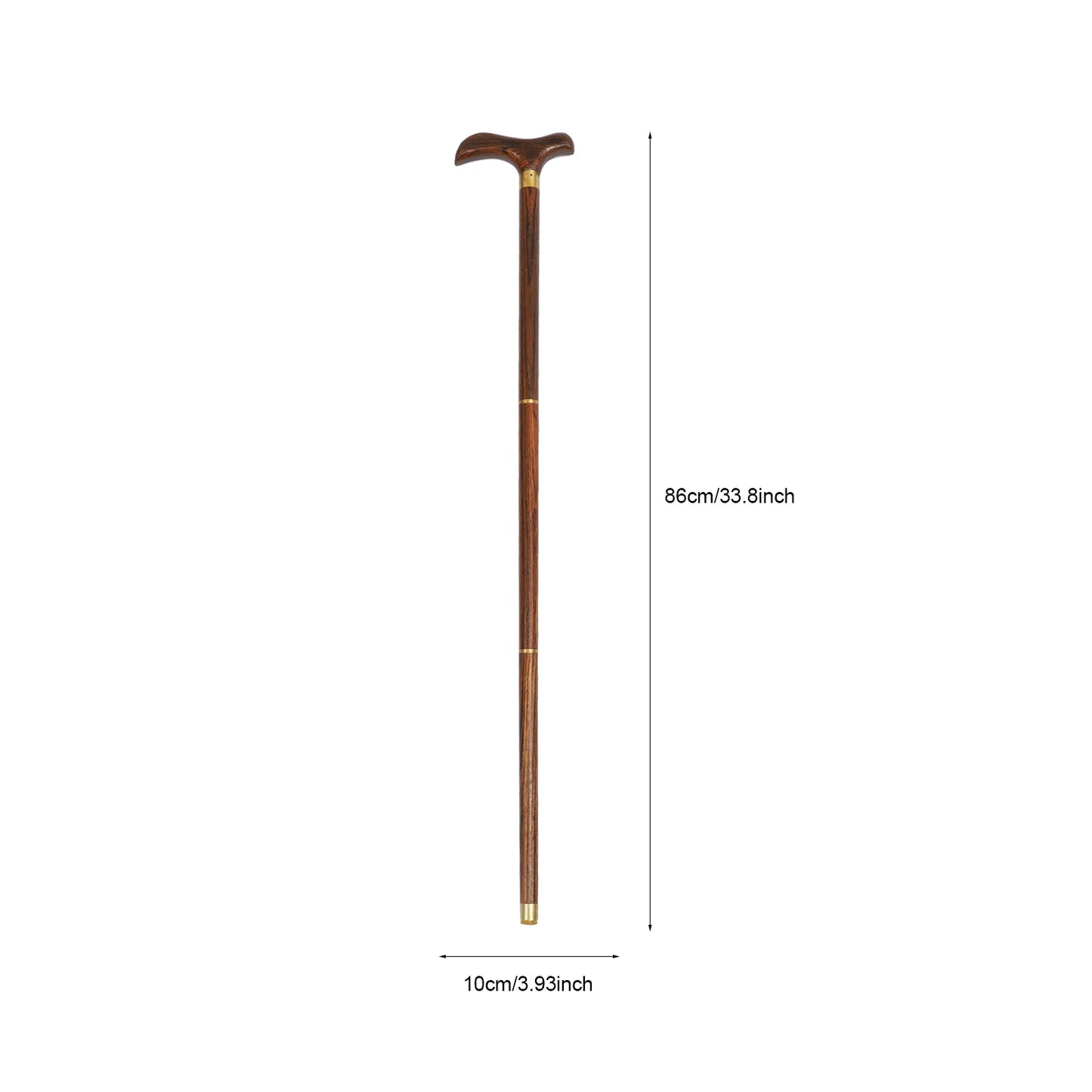 Wood Cane Curved Walking: Mountain Carving Trekking Climbing Canes Pole for Hand Crutches