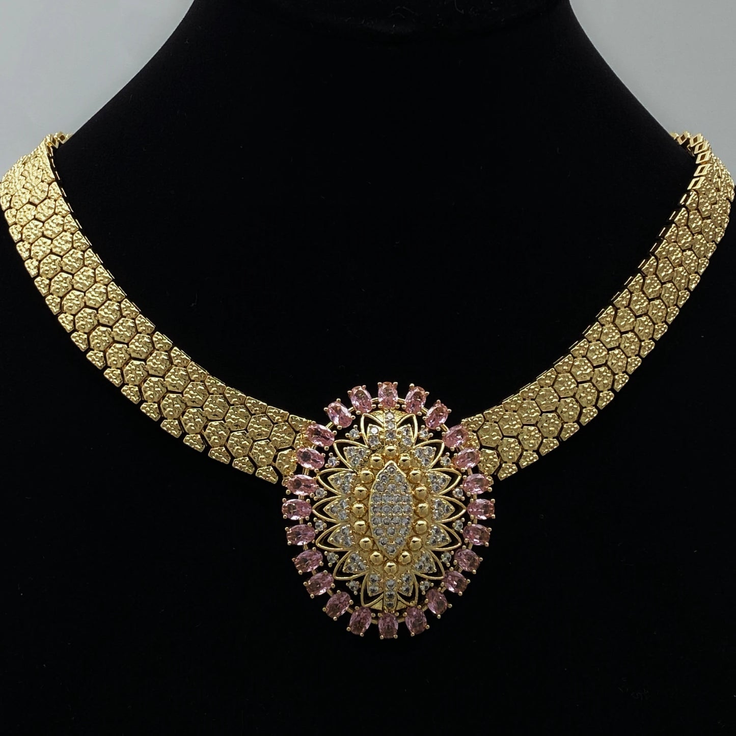 HY Fashion Jewelry Sets  Manufacture For women's Jewelry Wedding Dubai Africa 18k Gold Plated Necklace