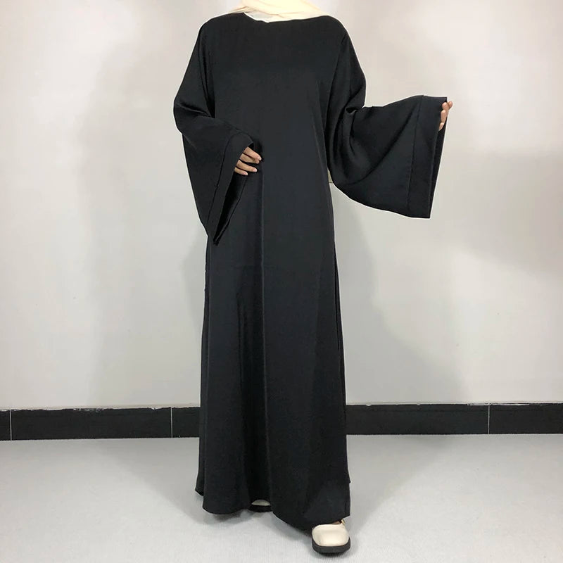 15 Colors Basic Plain Nida Abaya With Free Belt High Quality  Islamic Clothing