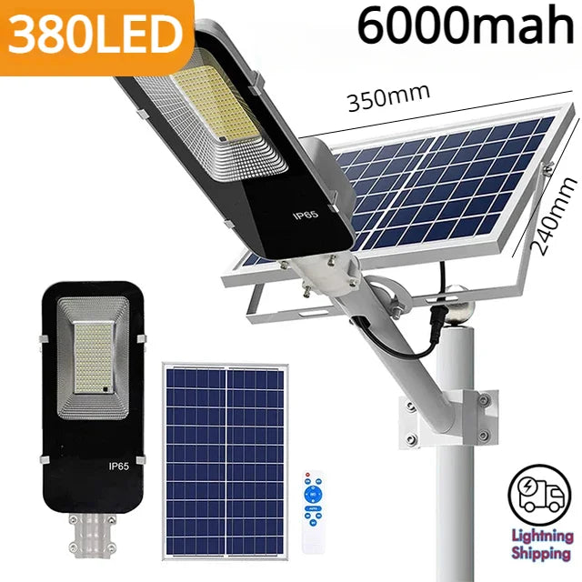 Powerful Solar Light Outdoor Solar Street Light 350/120LED 6500K IP65 Waterproof Street Light For Garage Garden Terrace - Hiron Store