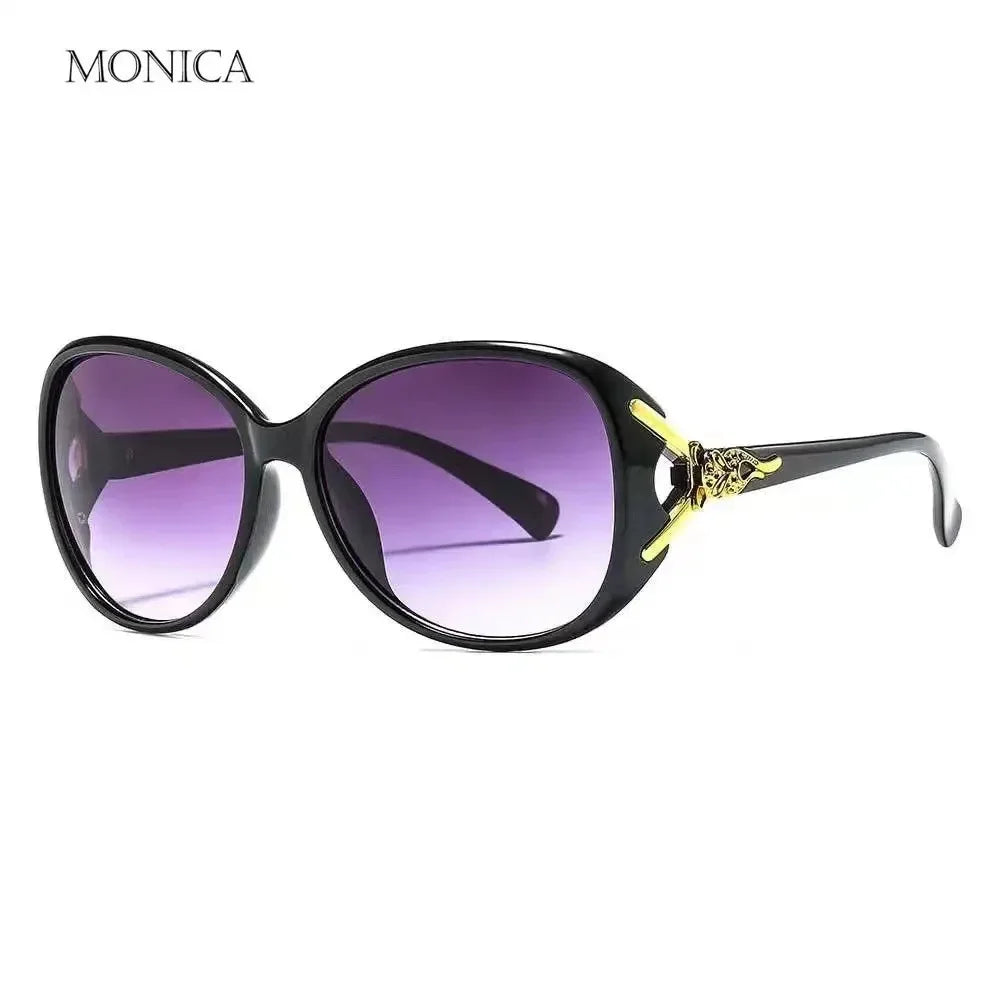 Classic Round Sunglasses Women Gradient Black Sunglasse