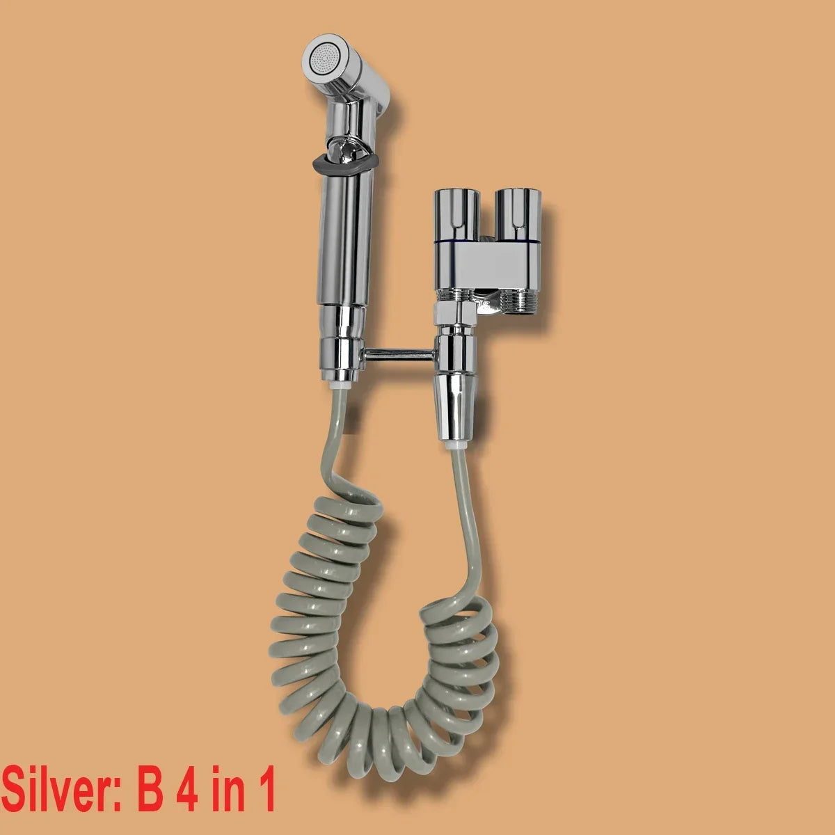 handheld Bidet toilet sprayer set double outlet angle valve bathroom shower accessories