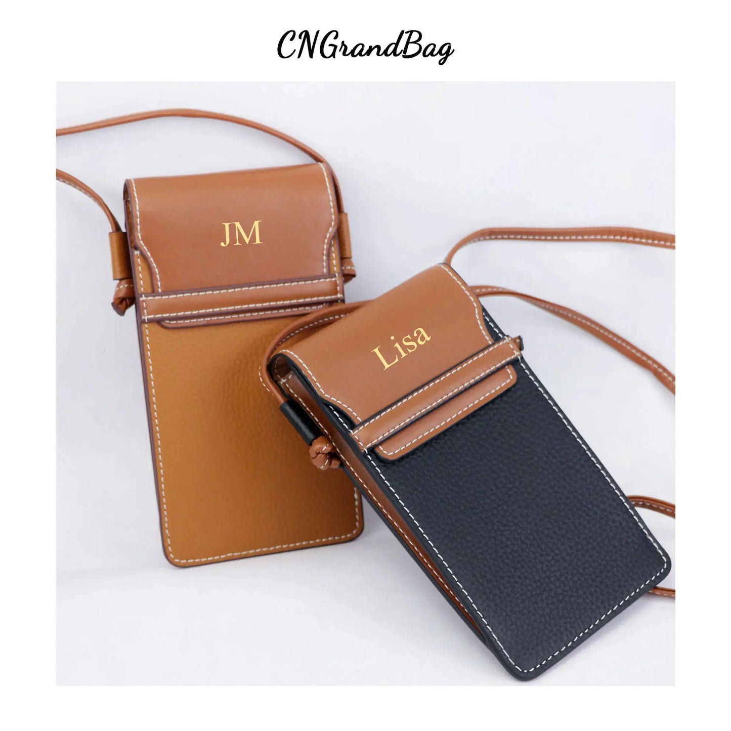 Customized Bag Genuine Leather Small Crossbody Shoulder bags Purse