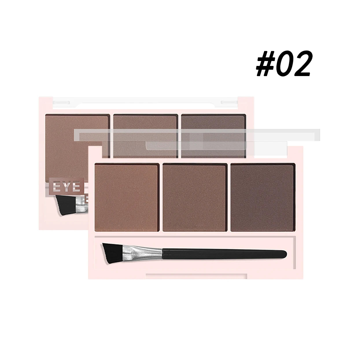 3-Color Brow Powder Set with Brush - Long-lasting, colour-resistant, versatile contour makeup set for natural, three-dimensional