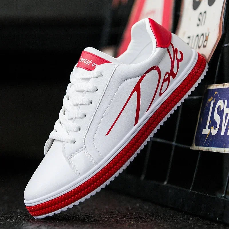 Men Tenis Shoes Sneakers Comfortable Flats Spring White Casual Leather Fashion Men Shoes