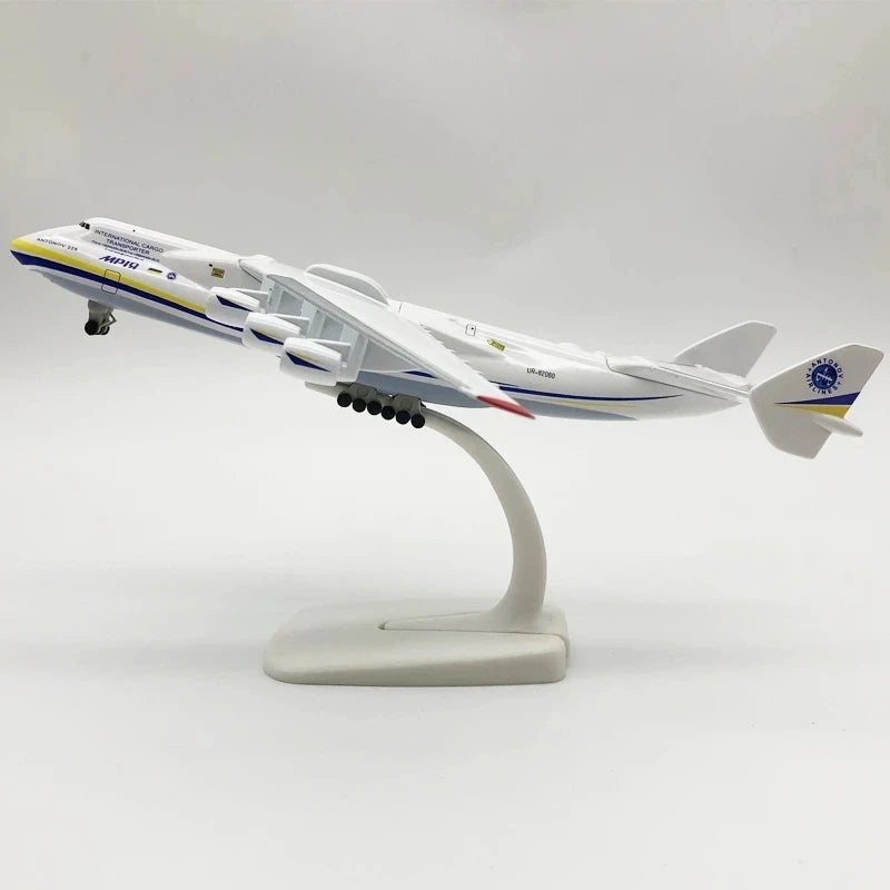 20CM Diecast Metal Alloy Antonov An-225 "Mriya" Airplane Model 1/400 Scale Replica Model Toy For Collection