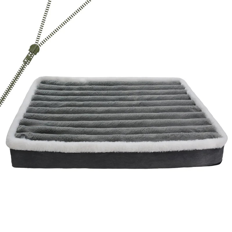 Dog Bed Mat with Zipper Remolvable Pet Mattress for Dog Sleeping et Pad Cushion for Small Medium Pet