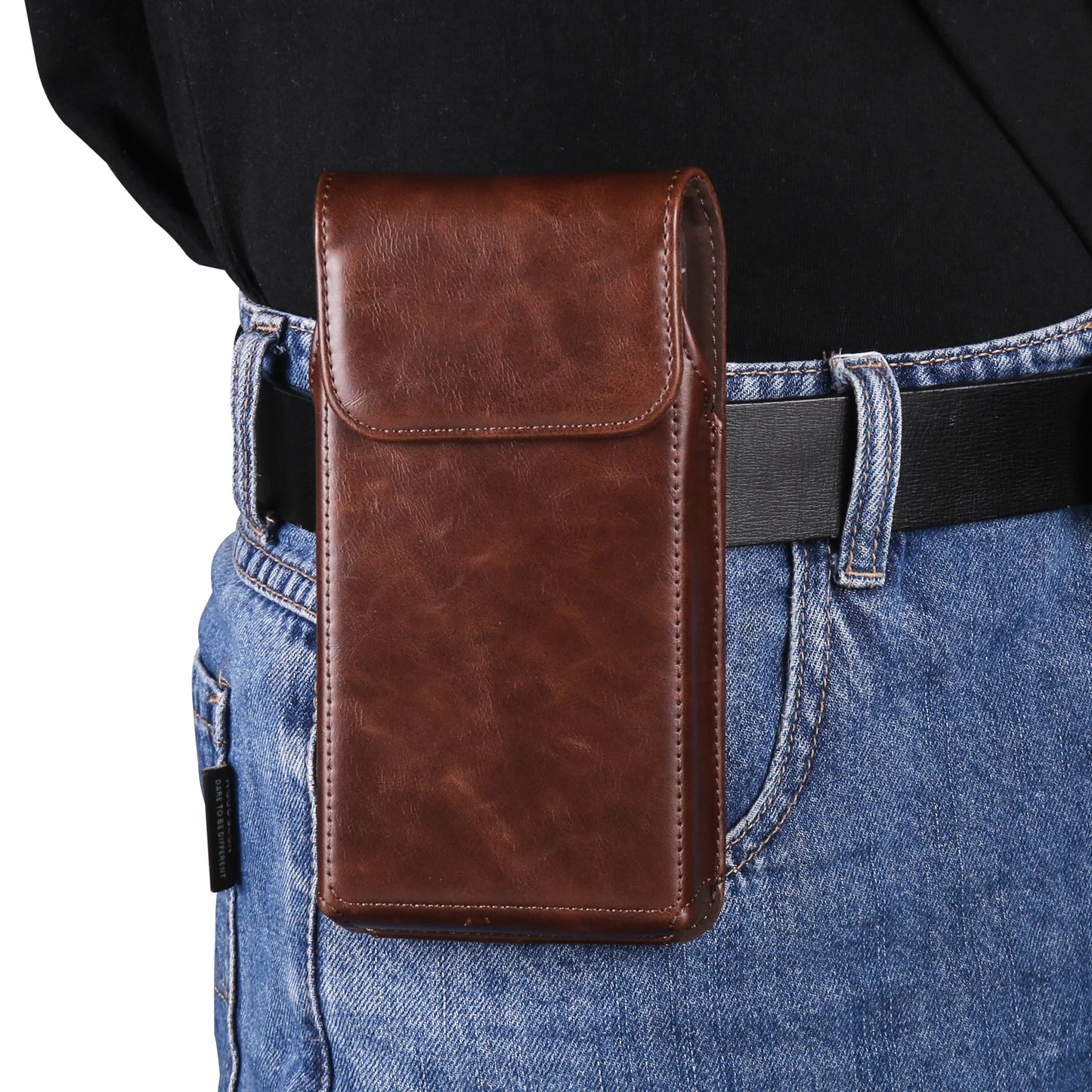 Cow Leather Belt Clip Phone Case Men Waist Bag Holder For Samsung Galaxy S24 S23 Ultra S22 S21 Plus S20 FE,Note 20 Holster Pouch