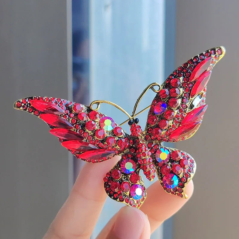 SShiny Butterfly Shape Brooch Corsages Brooches Decoration Gift For Women Girls - Suitable for Any Occasion - Hiron Store