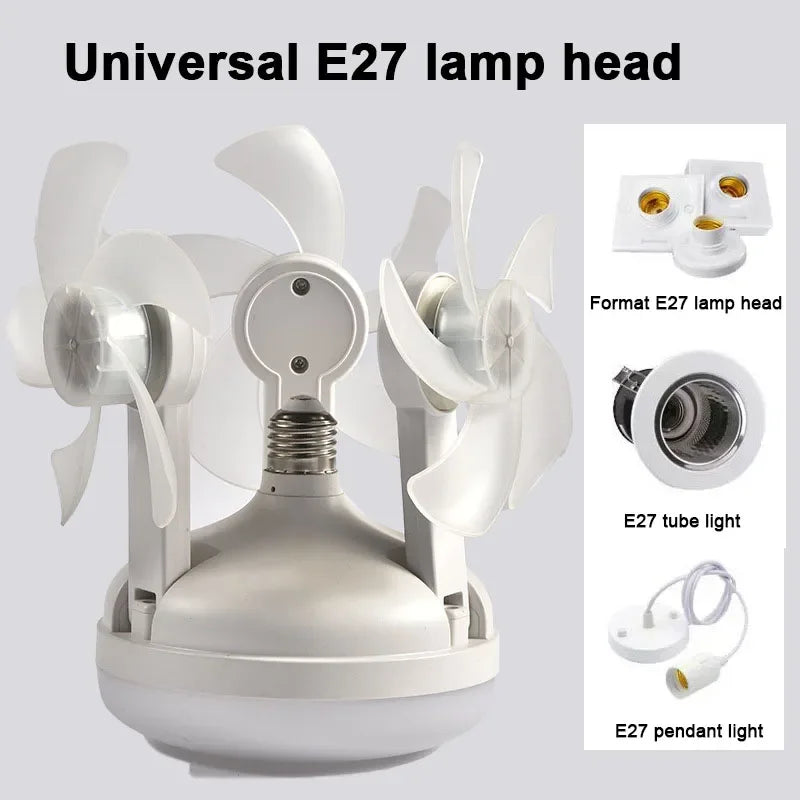 Ceiling Lamp with Remote Control Simple Quiet Ceiling Fan with LED Lights Home Decor