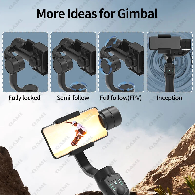 Gimbal Phone Holder Anti Shake Video Record Stabilizer for Xiaomi iPhone Cellophane Smartphone