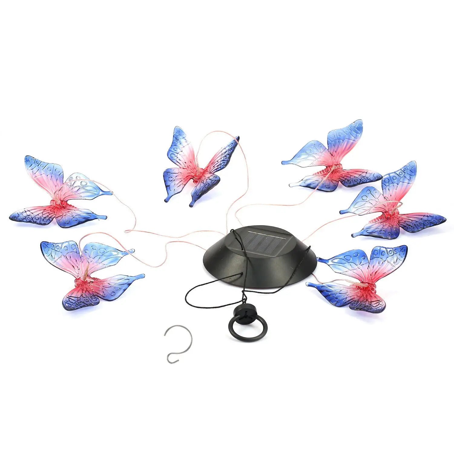 Solar Light Butterfly Windchime Light Rechargeable Christmas All Hallows' Day Party Atmosphere Landscape Balcony Decoration Lamp - Hiron Store