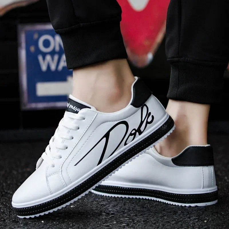 Men Tenis Shoes Sneakers Comfortable Flats Spring White Casual Leather Fashion Men Shoes