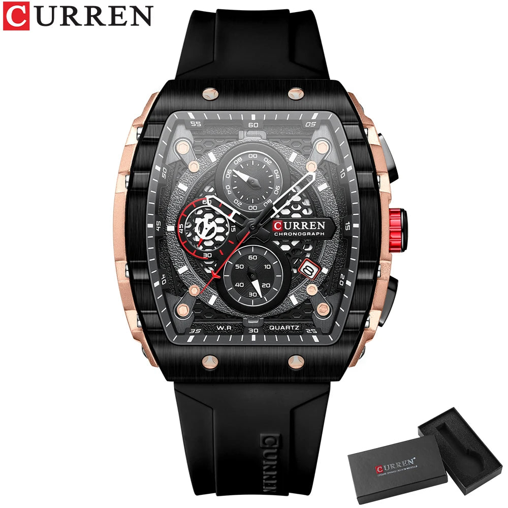 CURREN Sport Chronograph Quartz Watch for Men