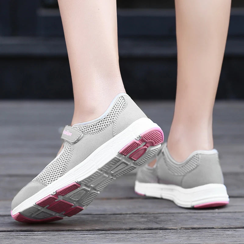 Summer Women Casual Shoes Soft Portable Sneakers Walking Shoe