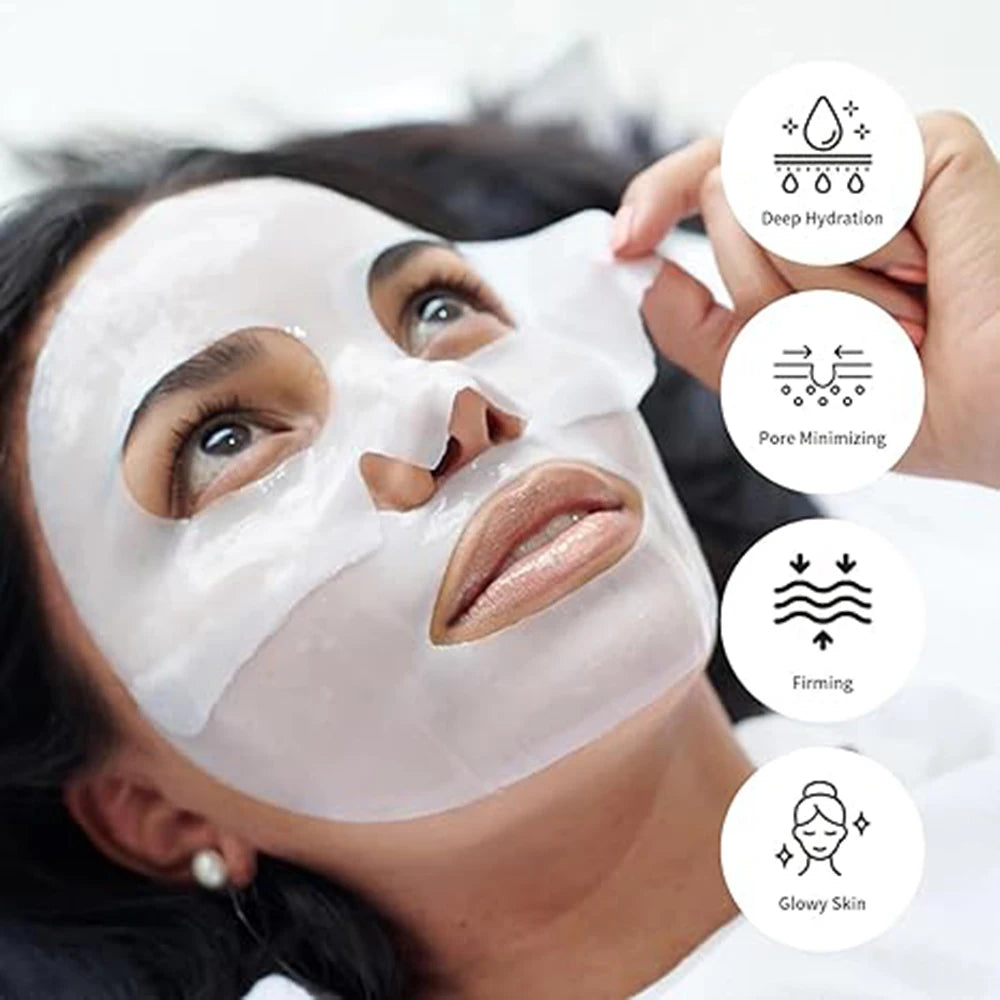 Deep Collagen Anti-Wrinkle Lifting Mask, Face Mask Overnight, Firming Moisturizing(5Pack)