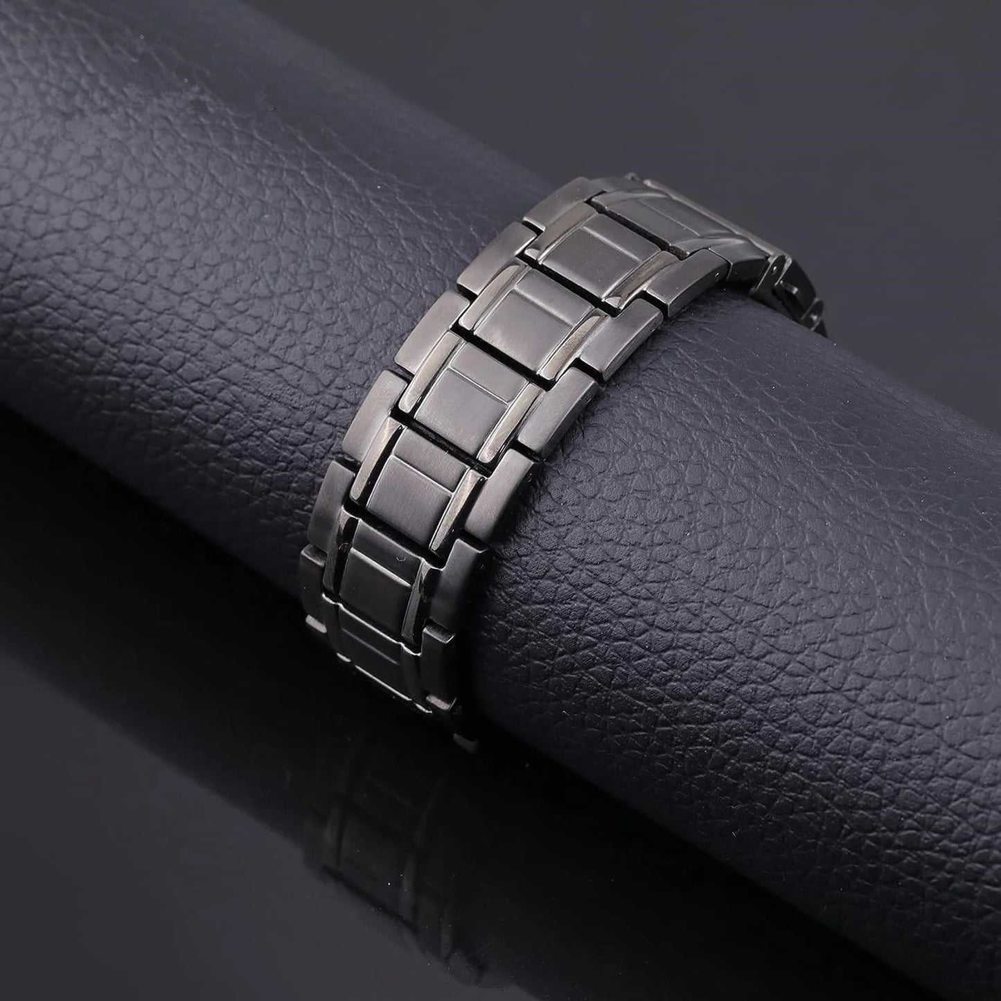 Men's Titanium Steel Magnetic Energy Bracelet Negative Ion Anti-fatigue Strap Bracelets