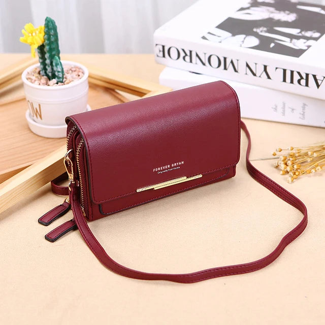 New Pu Leather Women Handbags Female Multifunctional Large Capacity Shoulder Bags Fashion Crossbody Bags For Ladies Phone Purse - Hiron Store