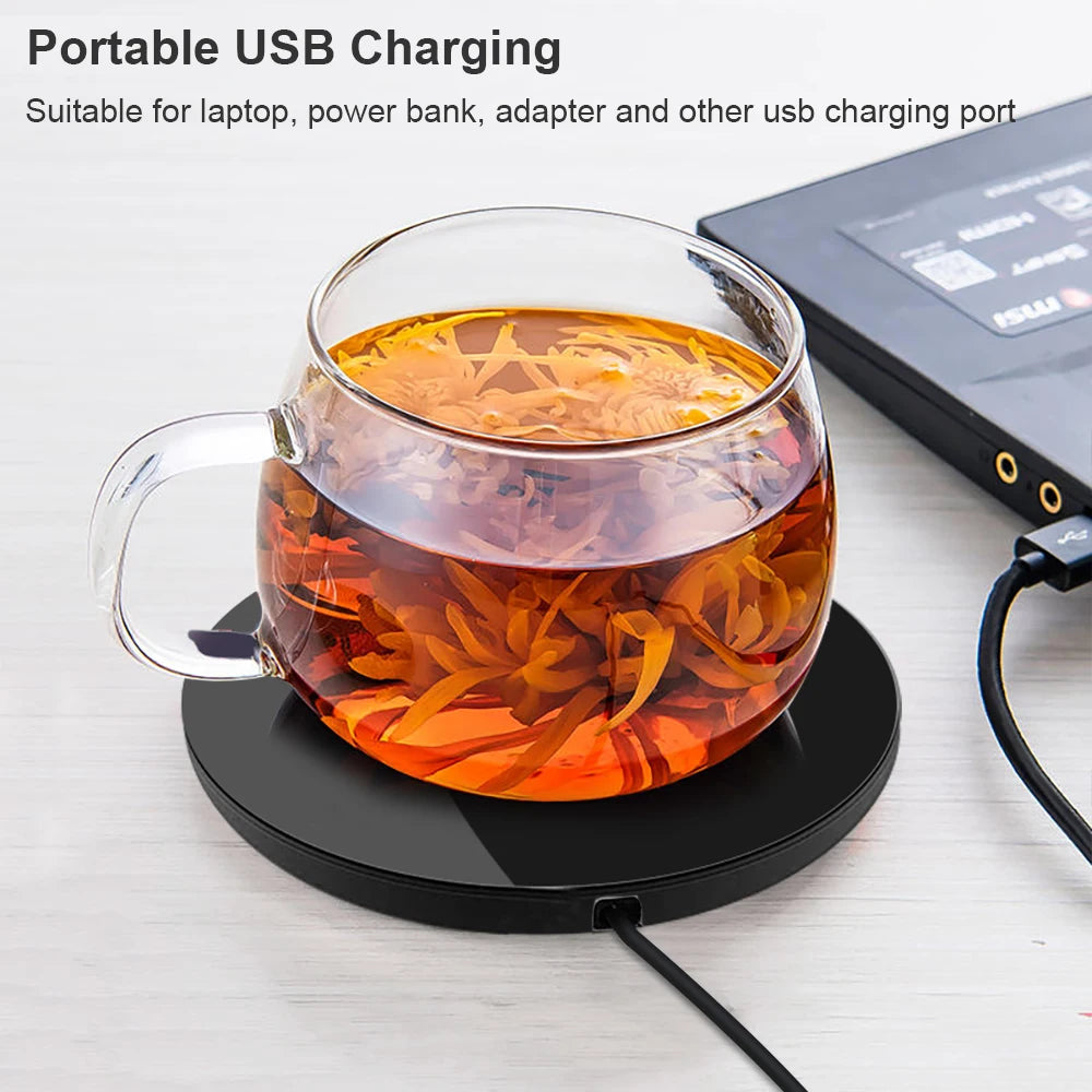 Coffee Cup Heater Mug Warmer USB Heating Pad Electic Milk Tea Water Thermostatic Coasters Cup Warmer For Home Office Desk DC 5V - Hiron Store