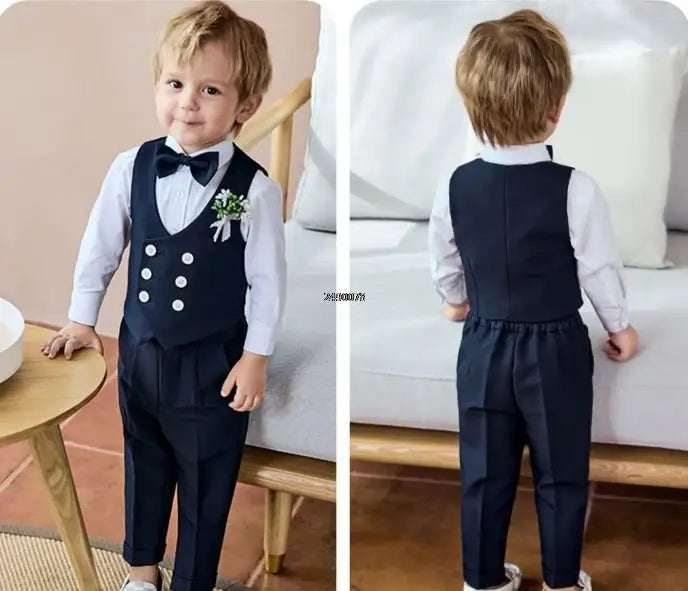Baby Kids Suit Boys Formal Wedding Dress