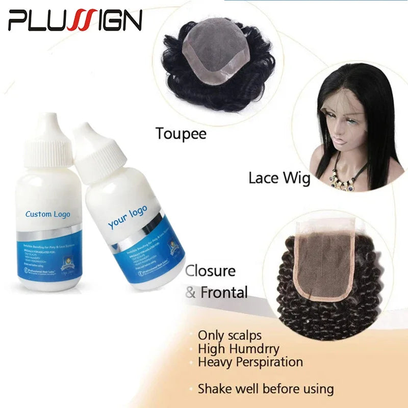 Plussign wig Glue with Remover set, Super hold hair Adhesive kit For Lace Wigs, Toupee &Closure
