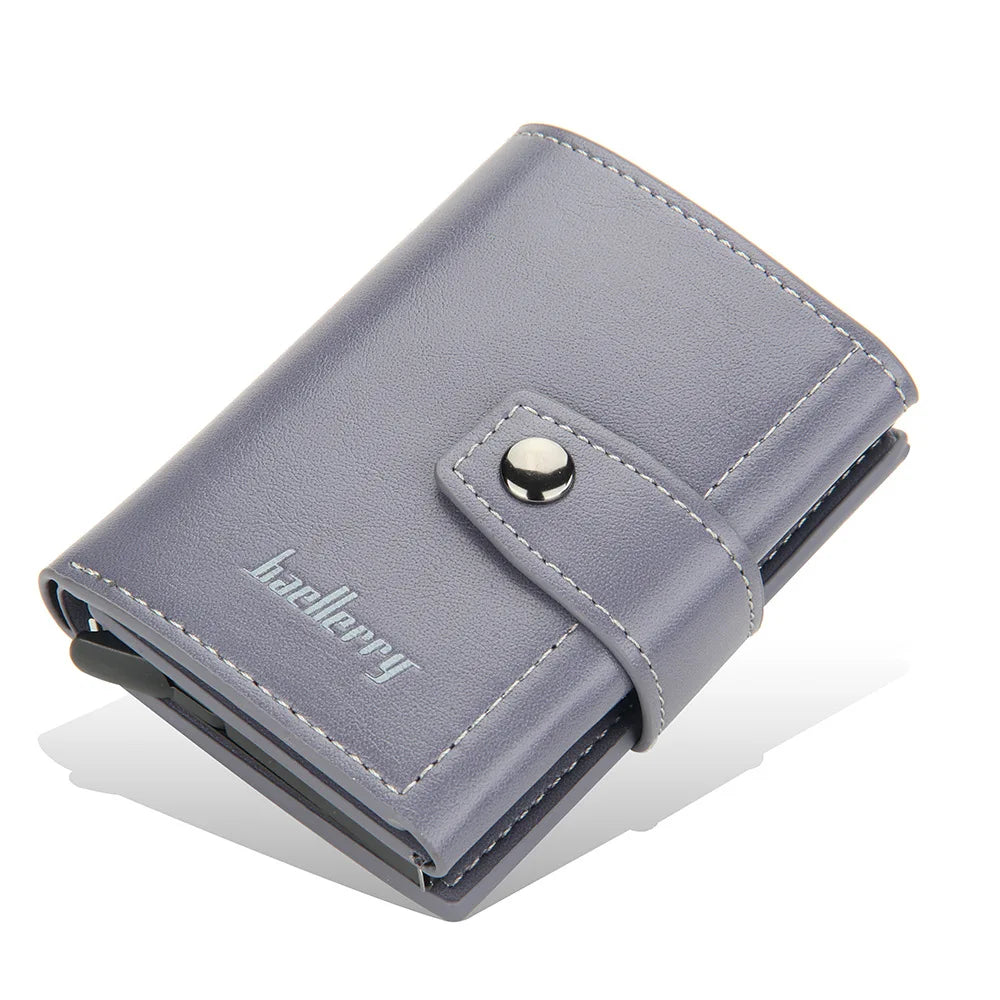 Rfid Men Card Wallets Hasp Small Card Wallets PU Leather Slim Mini Men's Wallet High Qaulity Short Male Purses - Hiron Store