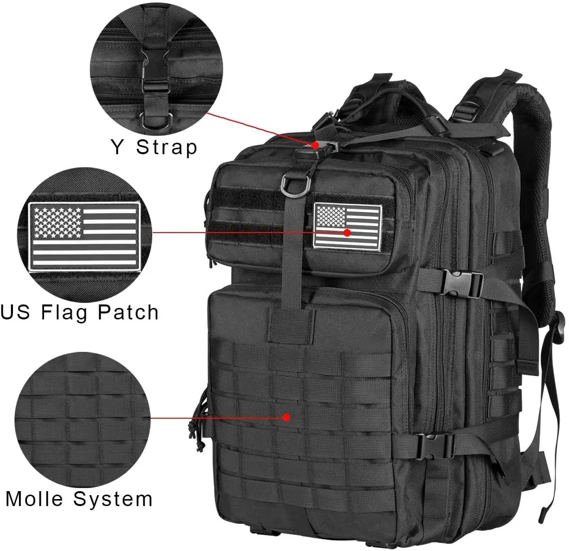 Man Tactical Backpacks Traveling Bags For Trekking Hunting Bag - Hiron Store