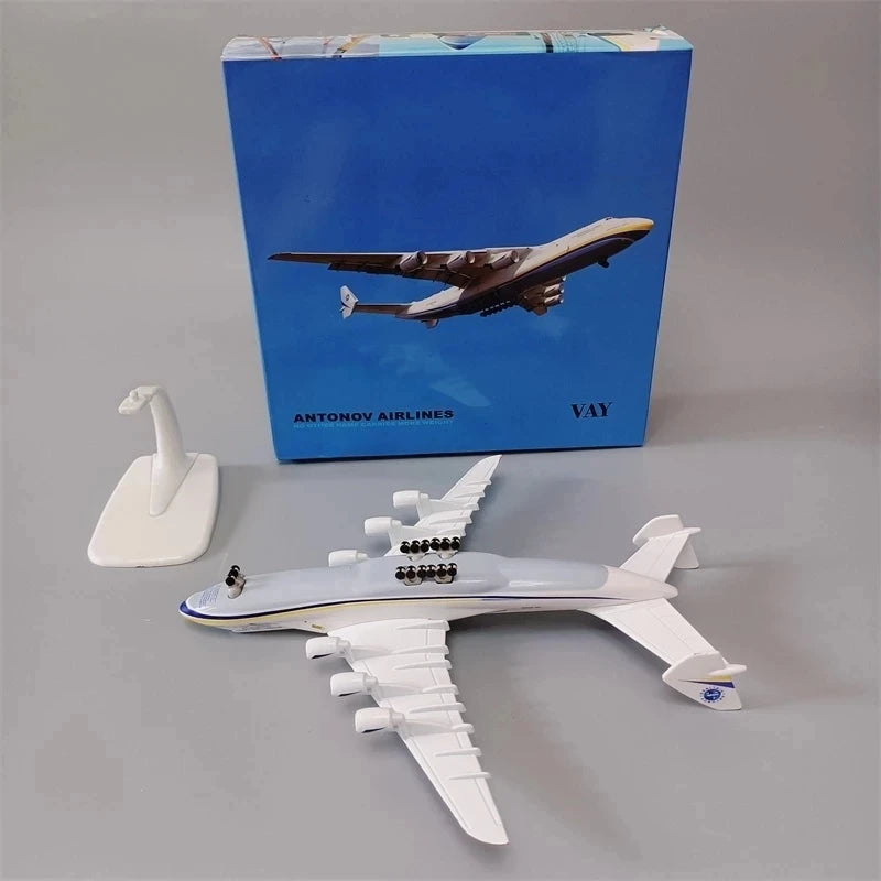 20CM Diecast Metal Alloy Antonov An-225 "Mriya" Airplane Model 1/400 Scale Replica Model Toy For Collection