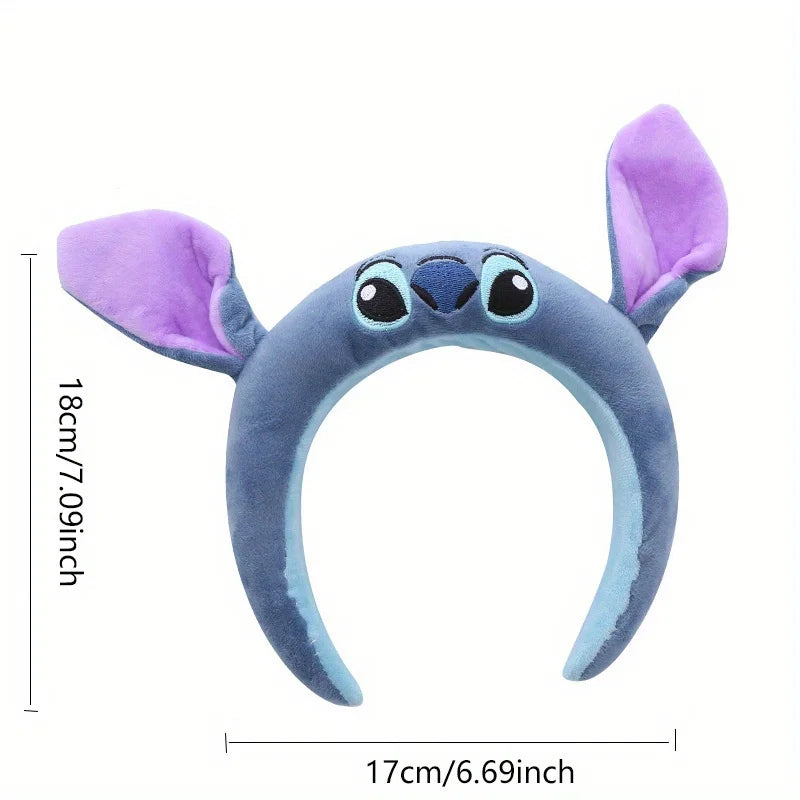 Disney Stich Headband Cute Headband Decorative Headband Plush Anti-Slip Headband