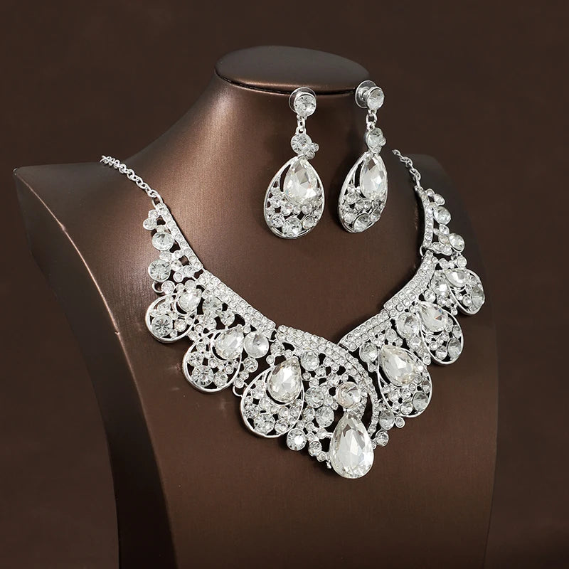 Itacazzo Bride Wedding Luxury Necklace Earring Set