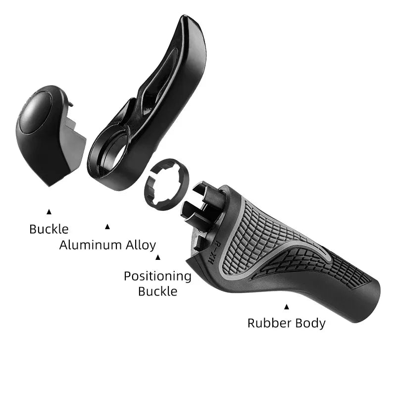 ODI New Arrival Mountain Bike Sheep Horn Sub bike Grip Handle Shock and Dust proof Bicycle Grip Rubber Bilateral Locking - Hiron Store