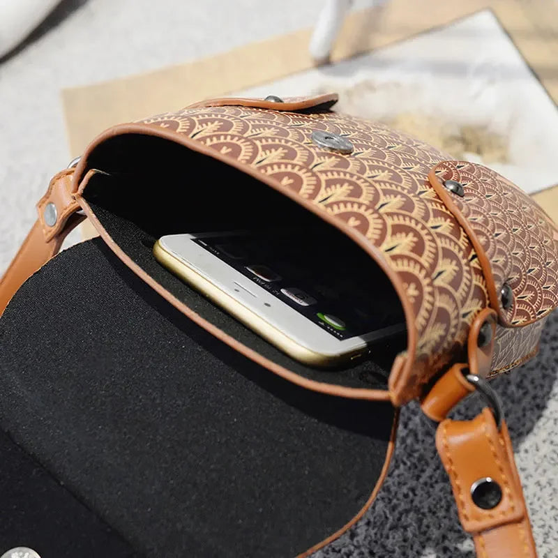 YoReAi Women Shoulder Bag Cute Owl PU Leather Small Crossbody Bag Casual Handbag Girls Messenger Pack