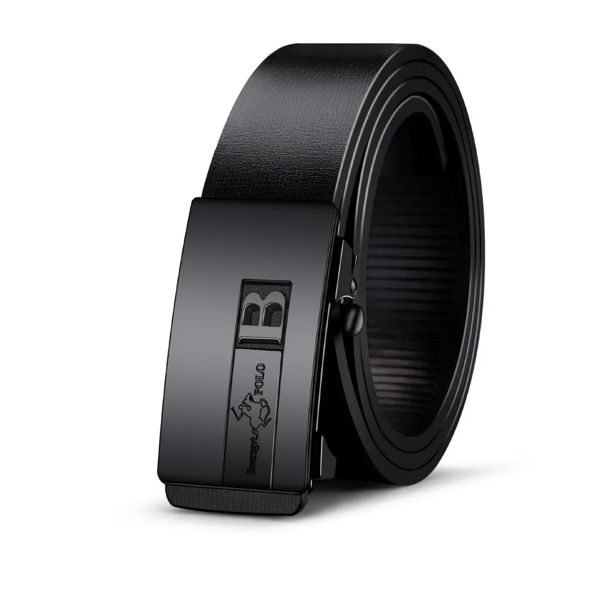 Paul's Personalized Genuine   Men's Leather Belt, with Automatic Buckle Men's Pants  Belt, Waist Belt No Tooth Automatic Buckle