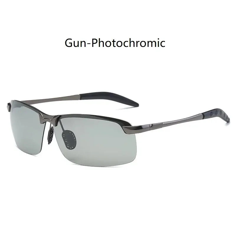 Men Photochromic Polarized Sunglasses Driving Fishing Chameleon Glasses Change Color Sun Glasses Day Night Vision UV400 Eyewear - Hiron Store
