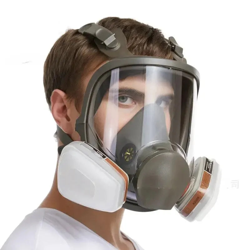 Anti-Fog Gas Mask, Industrial Paint, Spray, Vaccination, Safety, Work, Dust Filter, Full Face Protection