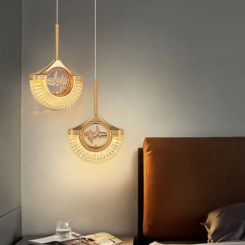 Modern LED Pendant Lamp Bedside Hanging Chandelier for Living Dining Room Kitchen Home Decor